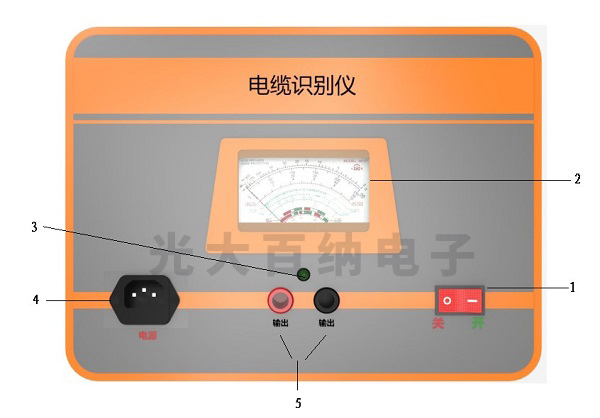 電纜識別儀發(fā)射機面板